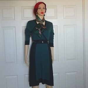 Alfani color block knit dress